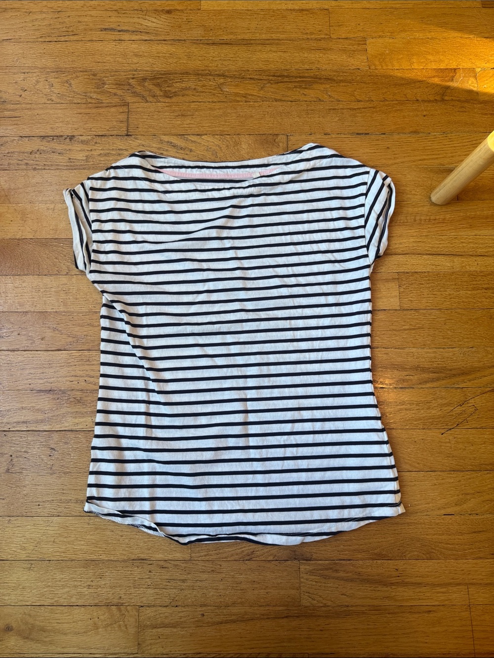 Boden Blue and White Striped Short-Sleeve Tee